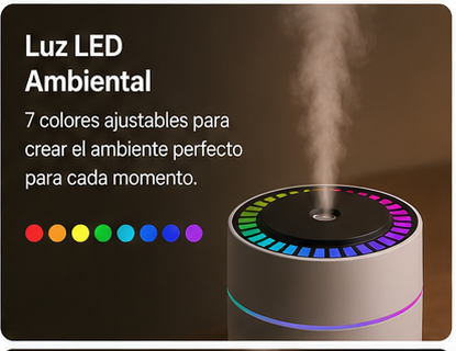 Mini Humidificador USB AirMist™ | Difusor de Aromas con Luz LED RGB