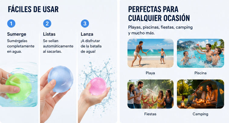 Globos de Agua Reutilizables AquaSplash™