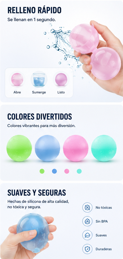 Globos de Agua Reutilizables AquaSplash™