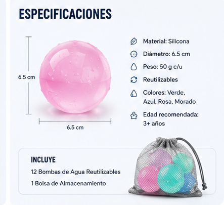 Globos de Agua Reutilizables AquaSplash™