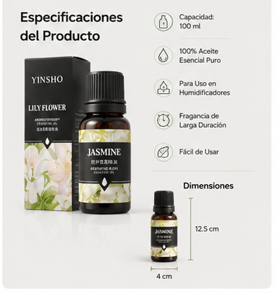 Aceites Esenciales AromaPure™ | 17 Fragancias para Difusores y Humidificadores