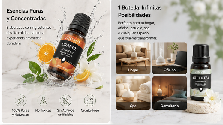 Aceites Esenciales AromaPure™ | 17 Fragancias para Difusores y Humidificadores