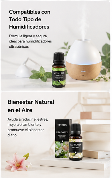 Aceites Esenciales AromaPure™ | 17 Fragancias para Difusores y Humidificadores