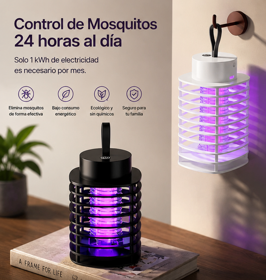 Lámpara Antimosquitos SilentGuard™ | Protección Silenciosa para Interior y Exterior