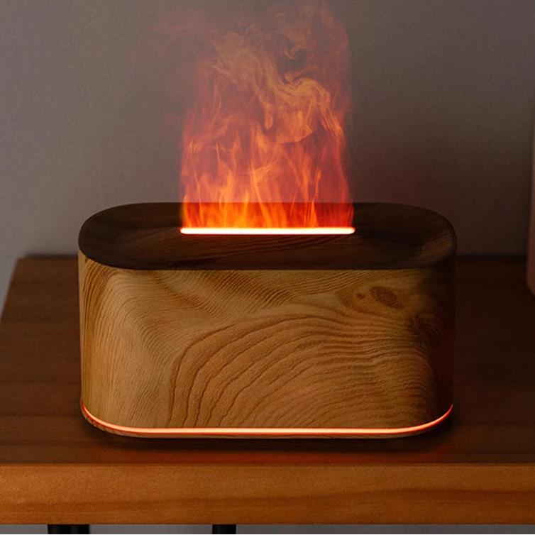 Difusor Efecto Llama RGB™ | Humidificador Ultrasónico con Aromaterapia