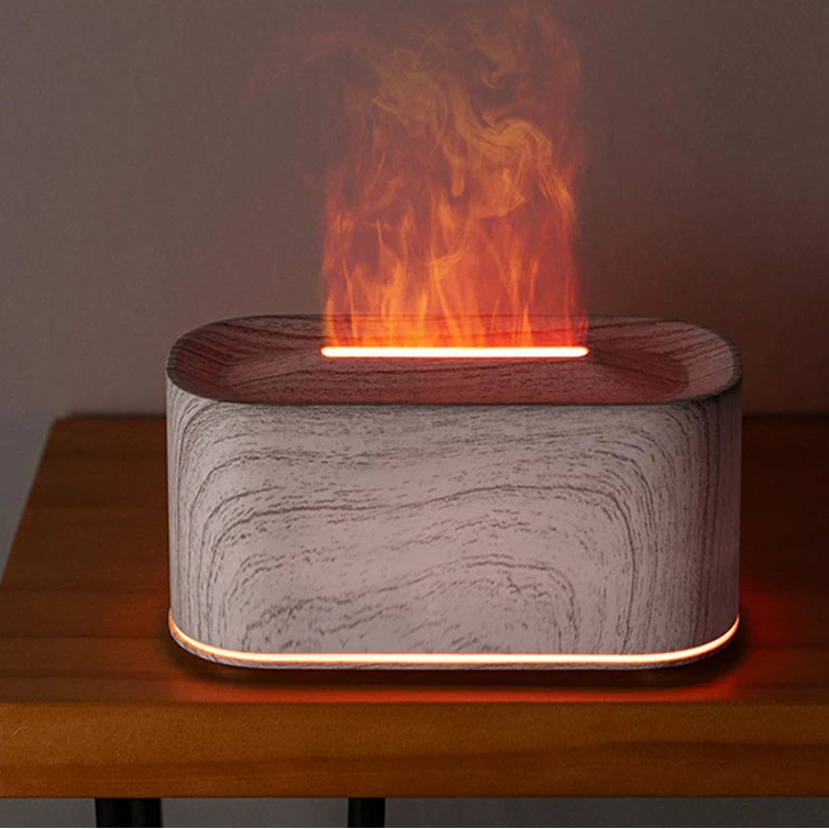 Difusor Efecto Llama RGB™ | Humidificador Ultrasónico con Aromaterapia
