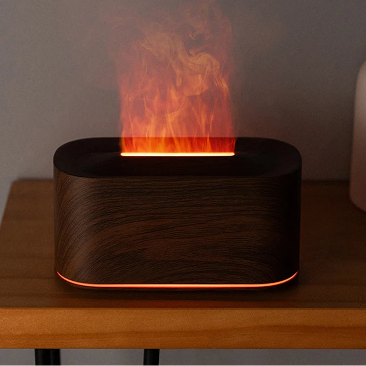 Difusor Efecto Llama RGB™ | Humidificador Ultrasónico con Aromaterapia