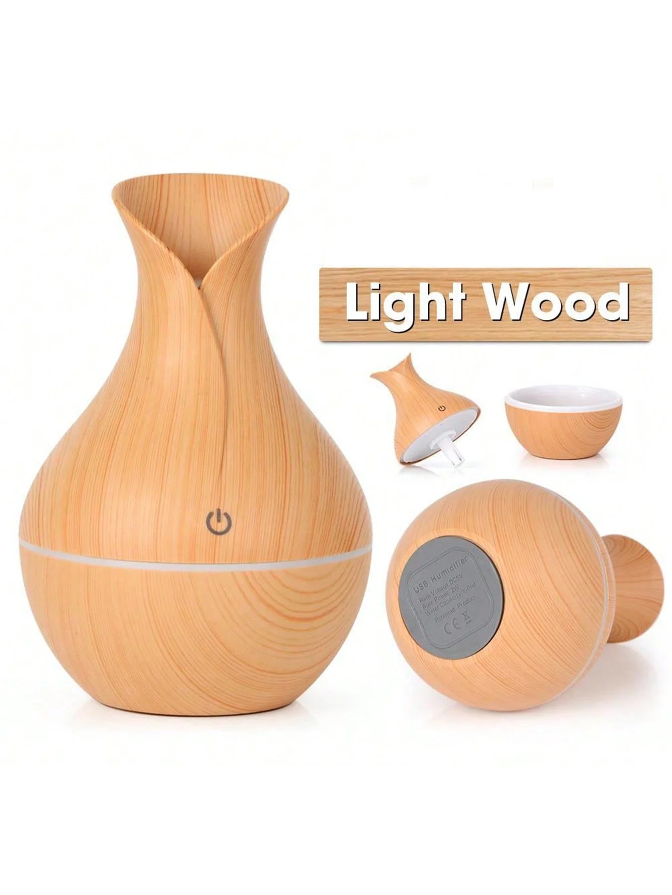 Humidificador ColorMist™ | Difusor de Aromas USB con Luz LED Multicolor