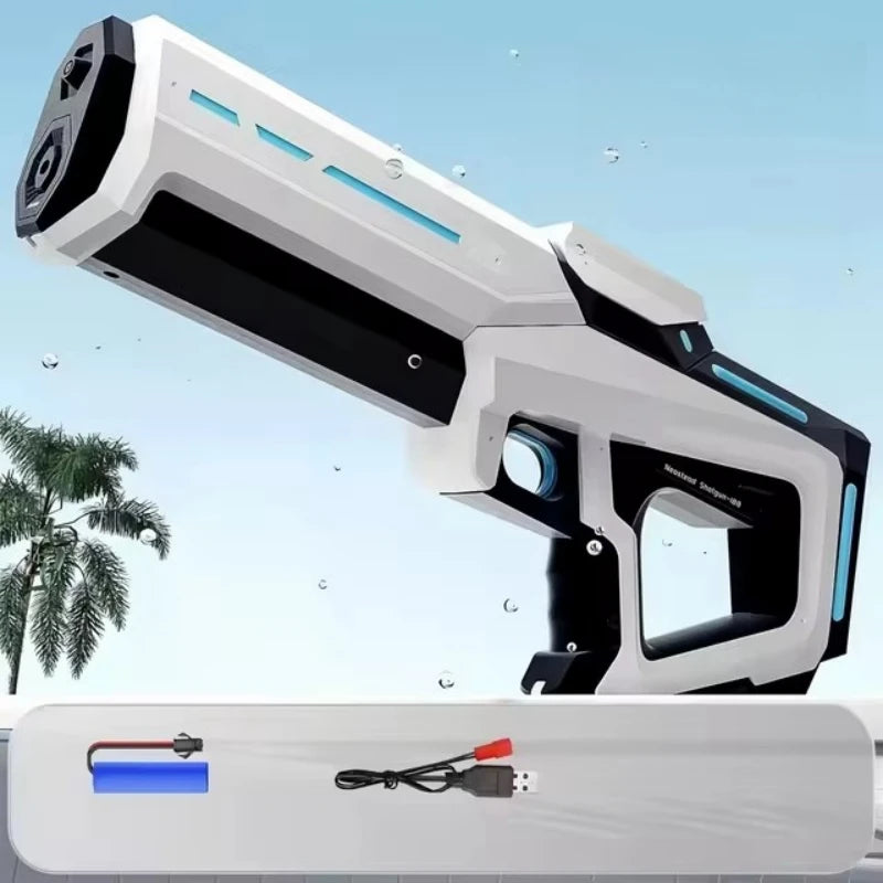 Pistola de Agua Eléctrica HydroForce™ 42 cm | Alta Presión y Recarga Automática