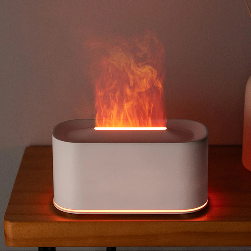 Difusor Efecto Llama RGB™ | Humidificador Ultrasónico con Aromaterapia