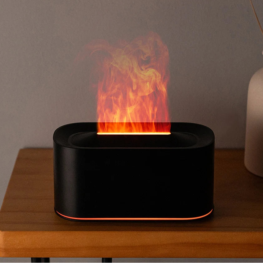 Difusor Efecto Llama RGB™ | Humidificador Ultrasónico con Aromaterapia