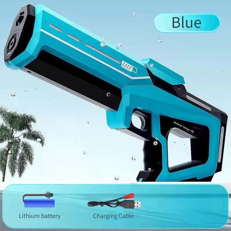 Pistola de Agua Eléctrica HydroForce™ 42 cm | Alta Presión y Recarga Automática