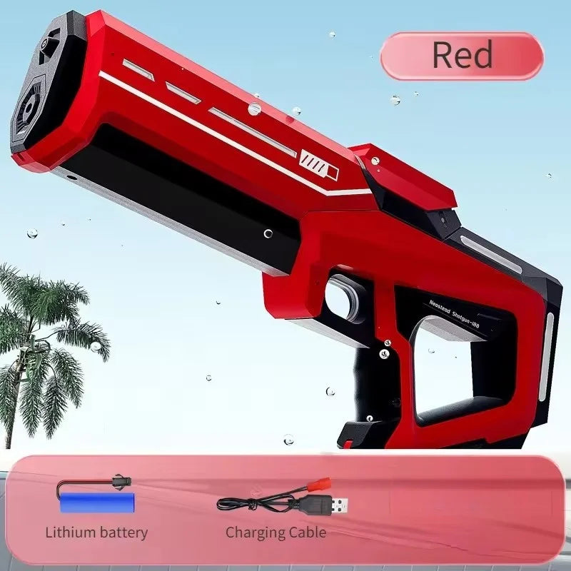 Pistola de Agua Eléctrica HydroForce™ 42 cm | Alta Presión y Recarga Automática