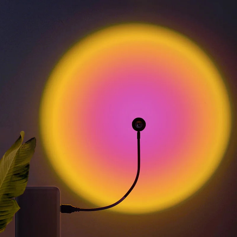 Lámpara Sunset Glow™ Proyector de Atardecer RGB
