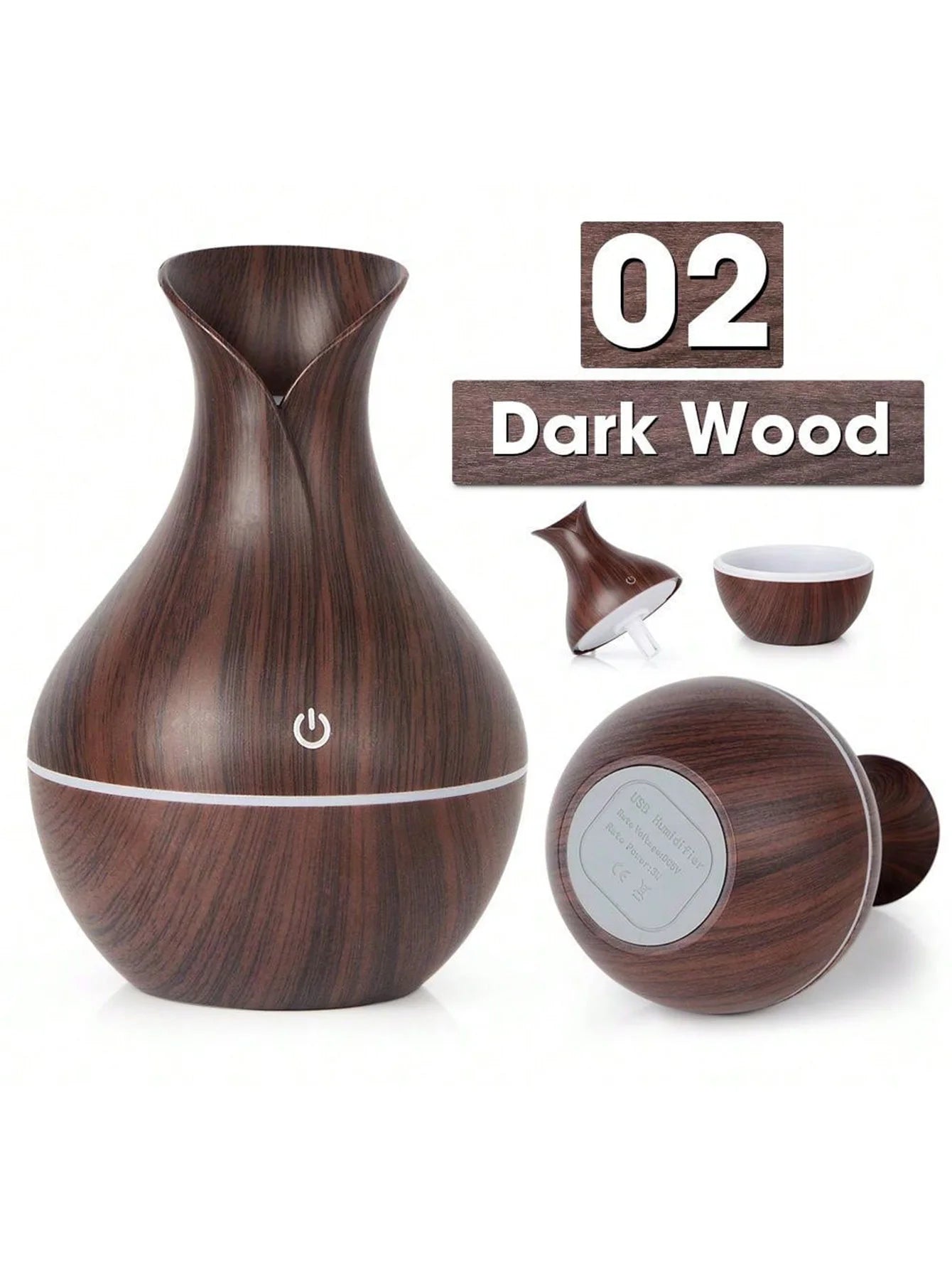 Humidificador ColorMist™ | Difusor de Aromas USB con Luz LED Multicolor